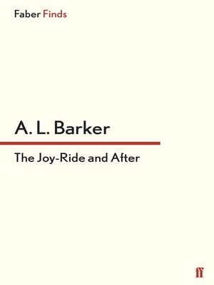 cover image of The Joy-Ride and After
